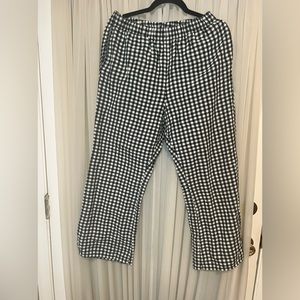 Aerie cropped plaid pants
